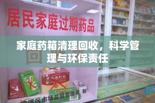 南阳家庭药箱清理回收，科学管理与环保责任