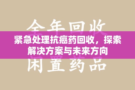 南阳紧急处理抗癌药回收，探索解决方案与未来方向